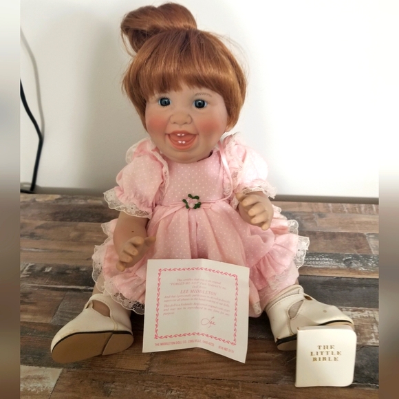 Lee Middleton Other - Lee Middleton Doll Forget Me Not Missy Vtg Signed 1981 Coa Bible Original Outfit